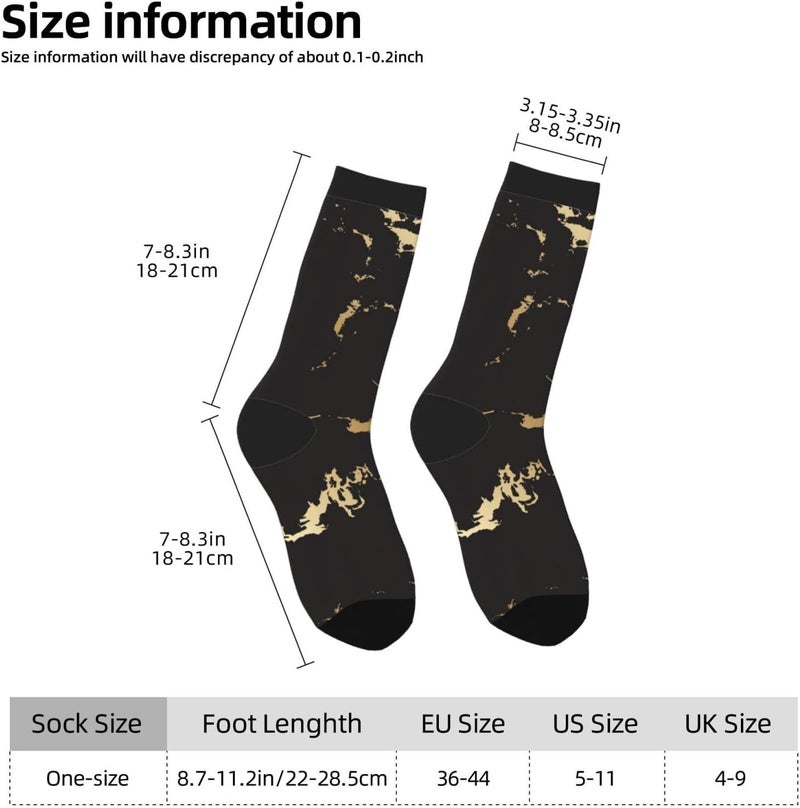 Poream Novelty Funny Crew Socks, Cool Breathable Dress Socks Gift For Men Women - Image 3